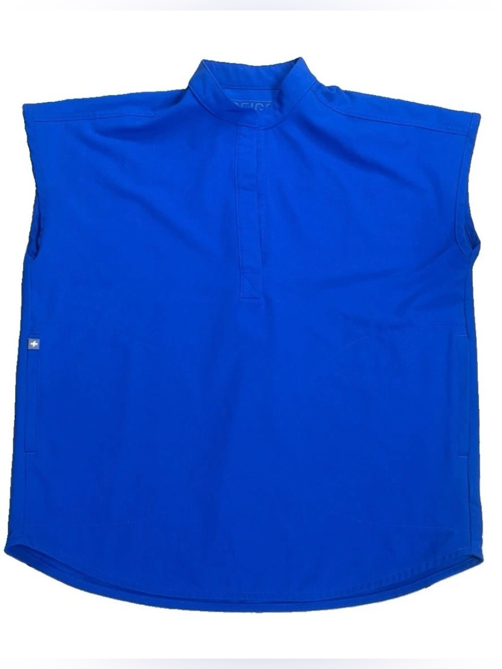 FIGS Rafaela Scrub Top Royal Blue Oversized XXS V-Neck Medical Nursing Scrubs